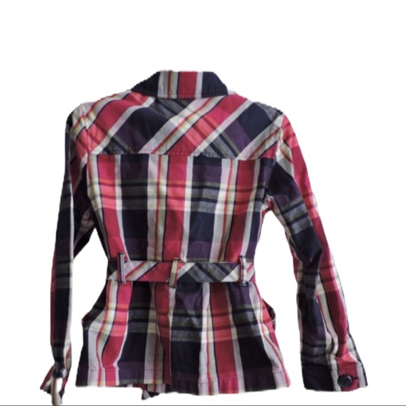 Crazy 8 Plaid Jacket Girls 7-8 BTS - Picture 4 of 8